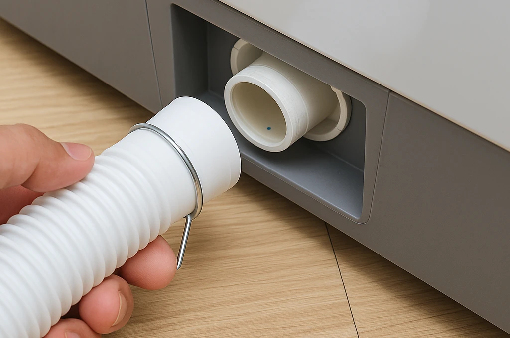 Ống xả máy giặt bị tắc nghẽn gây tình trạng máy giặt không vắt - Cách xử lý tại nhà.