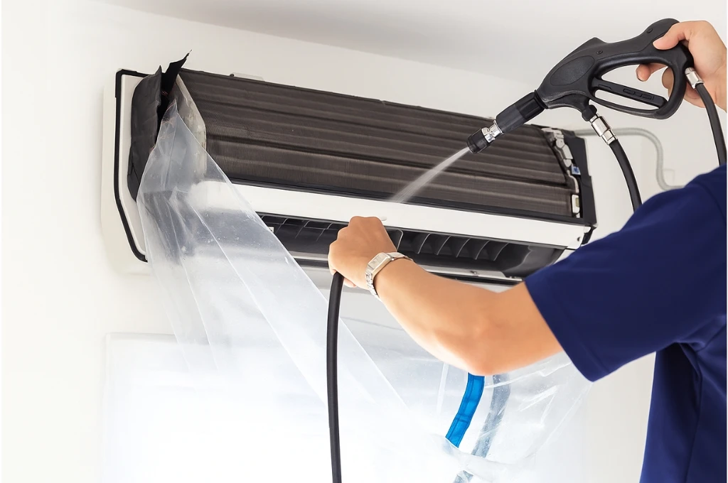 Hướng dẫn cách xịt rửa vệ sinh dàn lạnh điều hòa đúng kỹ thuật