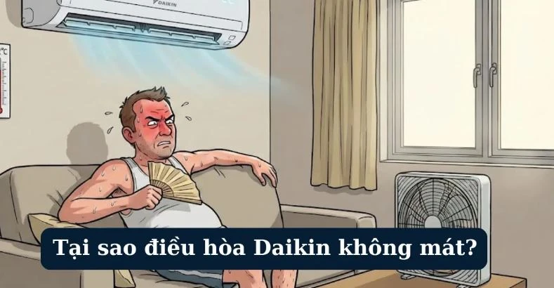 Điều hòa Daikin không mát dù vẫn chạy bình thường