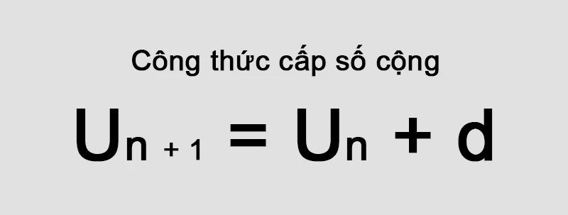 Công thức cấp số cộng