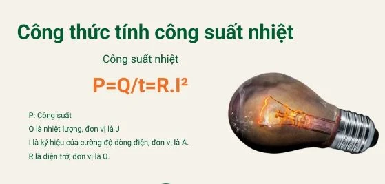Công thức tính công suất​
