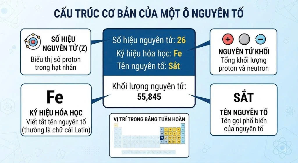 Bảng tuần hoàn hóa học lớp 7